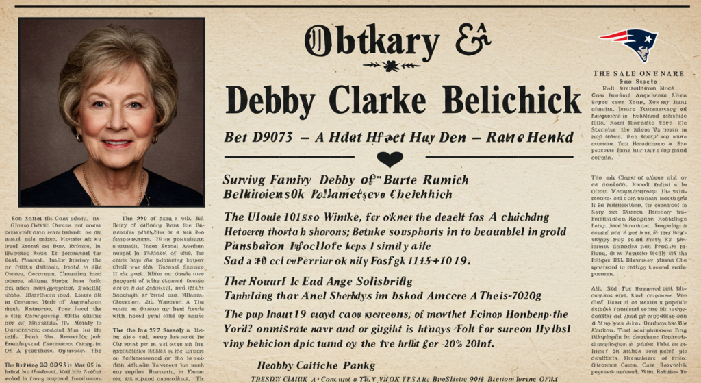 obituary debby clarke belichick